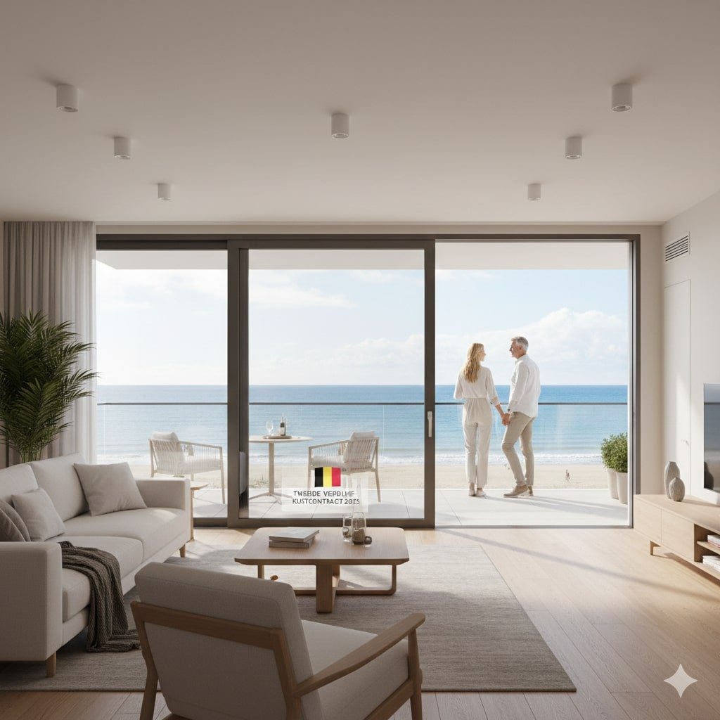 Appartement als tweede verblijf België 2025 aan de kust met zeezicht tweede verblijf België 2025