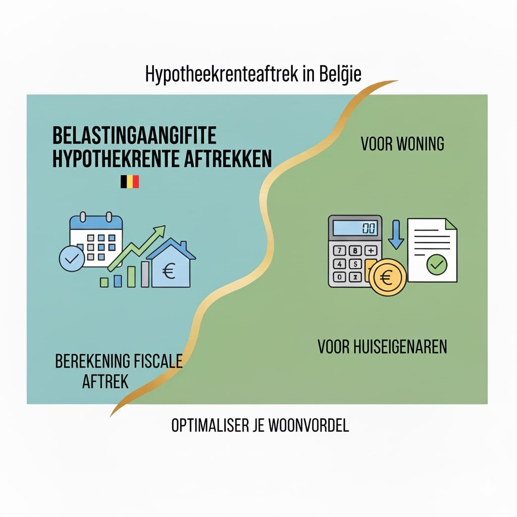 Hypotheekrenteaftrek in België berekening fiscale aftrek voor huiseigenaren hoe werkt hypotheekrenteaftrek