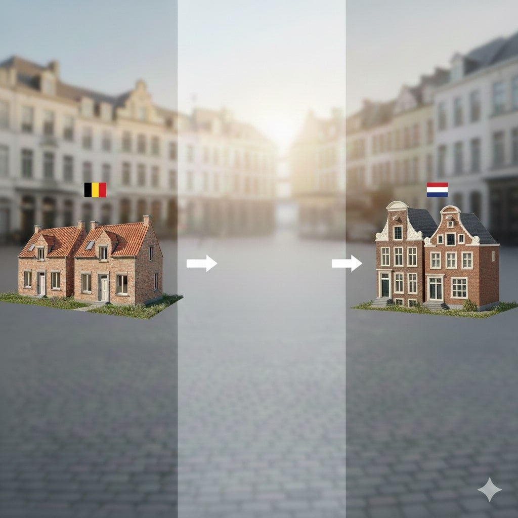Vergelijking verkoopprijzen buren huizen Belgische markt voor hoeveel is dat huis verkocht