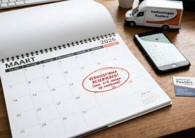 Hoe Lang Op Voorhand Verhuisfirma Reserveren in België 2026 – Complete Timing Gids
