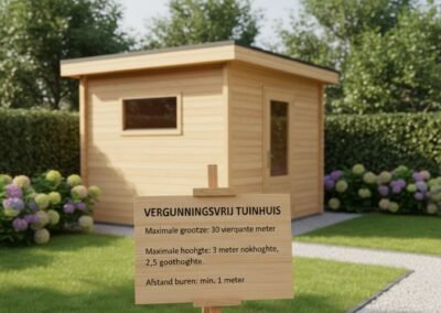 Hoe groot mag een tuinhuis zijn zonder vergunning?