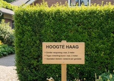 Hoe hoog mag een haag zijn in Vlaanderen?