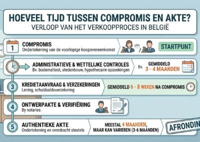 Hoeveel tijd tussen compromis en akte in België?